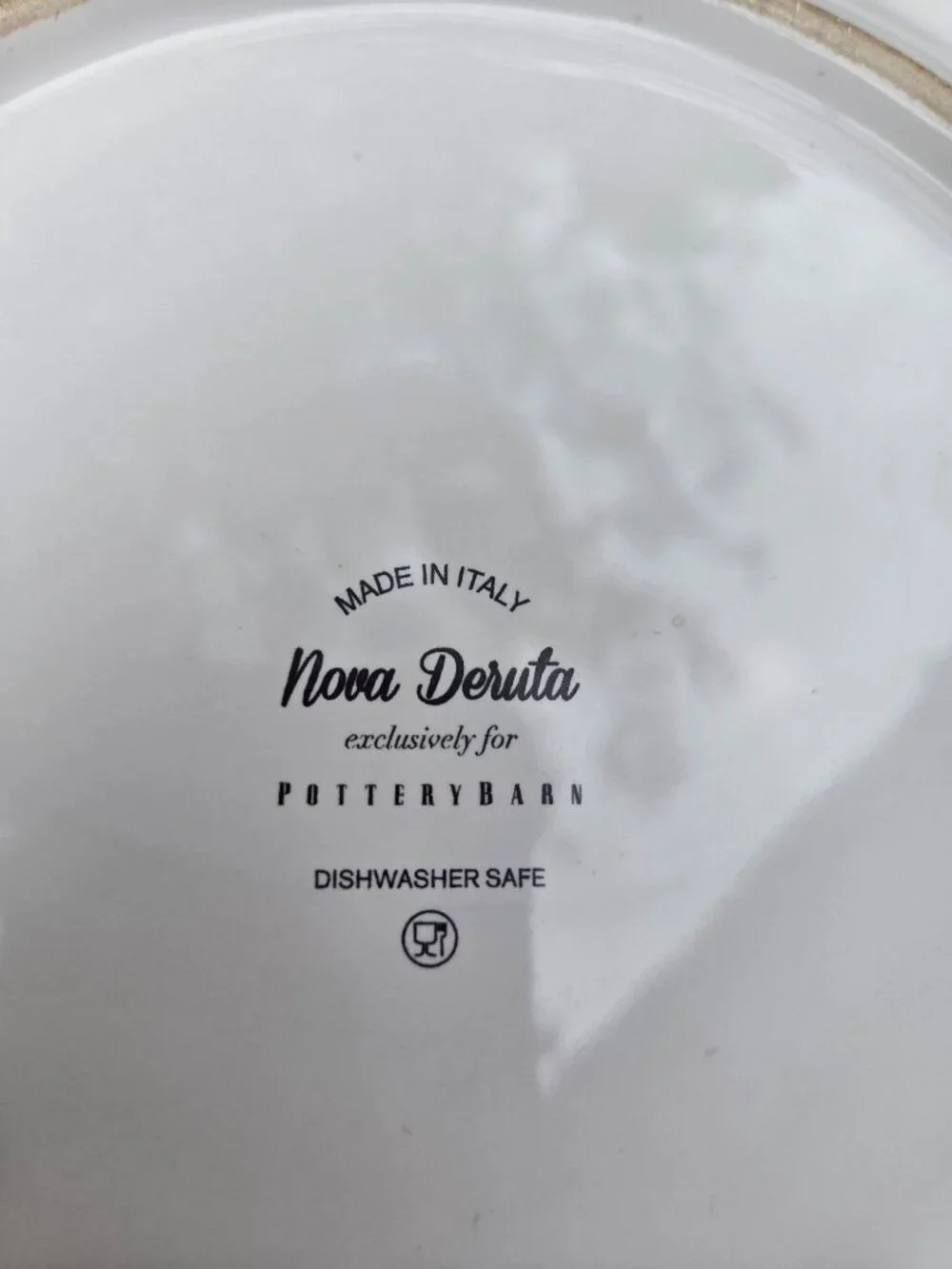 2 Nova Deruta Pottery Barn Floral Dinner Plates Hand-Painted Made In Italy